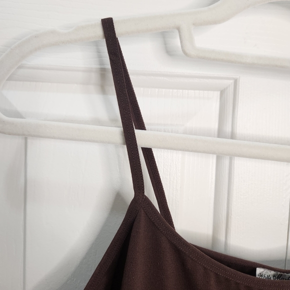 White Mark Women's Plus Size Brown Tank Top NWT - Picture 10 of 10